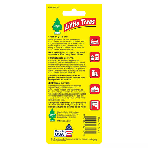 Little Tree New Car Scent Air Fresheners, 6 pk.